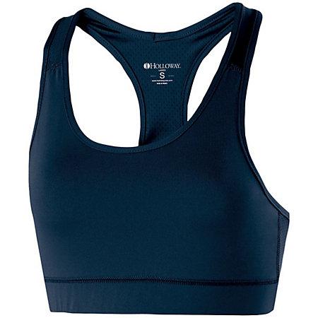 Ladies Vent Bra Navy Basketball Single Jersey & Shorts