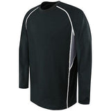 Adult Long Sleeve Evolution Top Black/graphite/white Basketball Single Jersey & Shorts