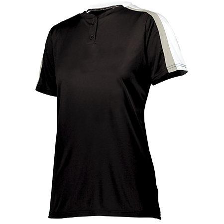 Ladies Power Plus 2.0 Black/white/silver Grey Softball