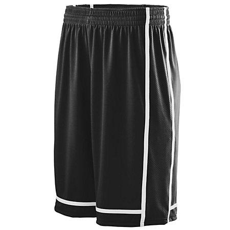 Pantalones cortos Winning Streak negro / blanco de baloncesto para adultos