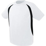 Camiseta de fútbol Liberty para jóvenes Blanco / negro Single & Shorts