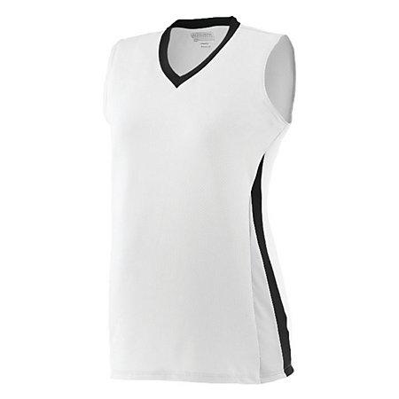 Ladies Tornado Jersey White/black/white Softball