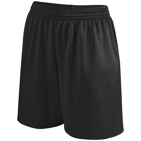 Girls Shortwave Shorts Black/white Softball