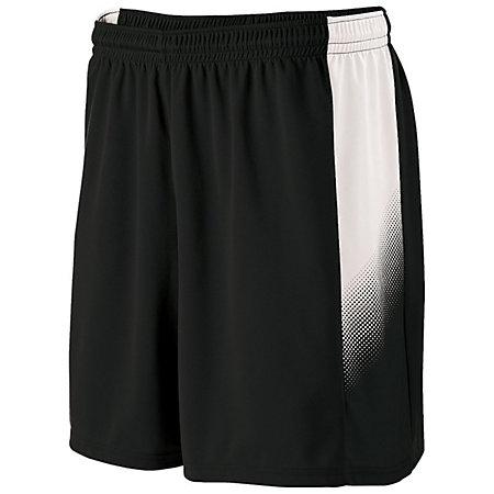 Youth Ionic Shorts Black/white Single Soccer Jersey &
