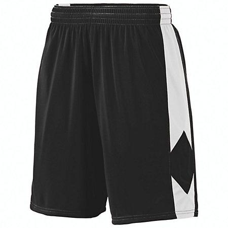 Pantalón corto Block Out Negro / blanco Camiseta única de baloncesto para adultos y