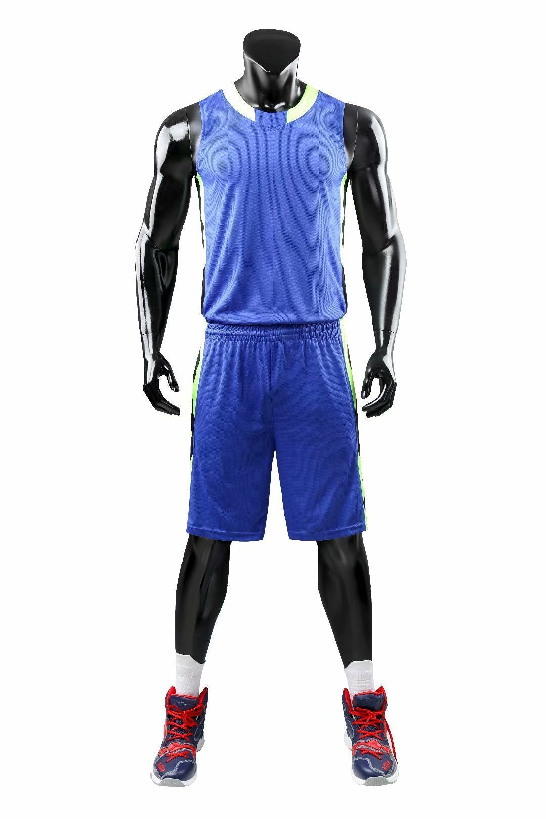 Alley Blue NS Customizable Basketball Jersey With Optional Shorts