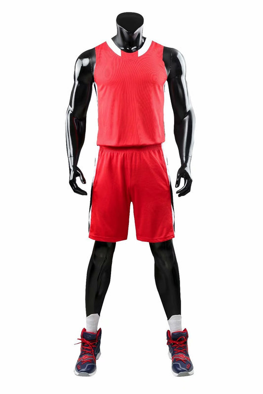 Alley Red NS Customizable Basketball Jersey With Optional Shorts