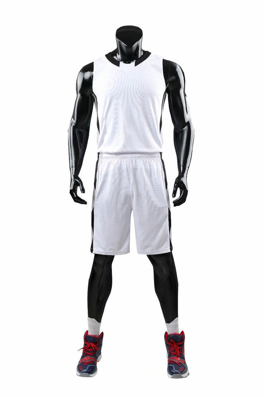 Alley White NS Customizable Basketball Jersey With Optional Shorts