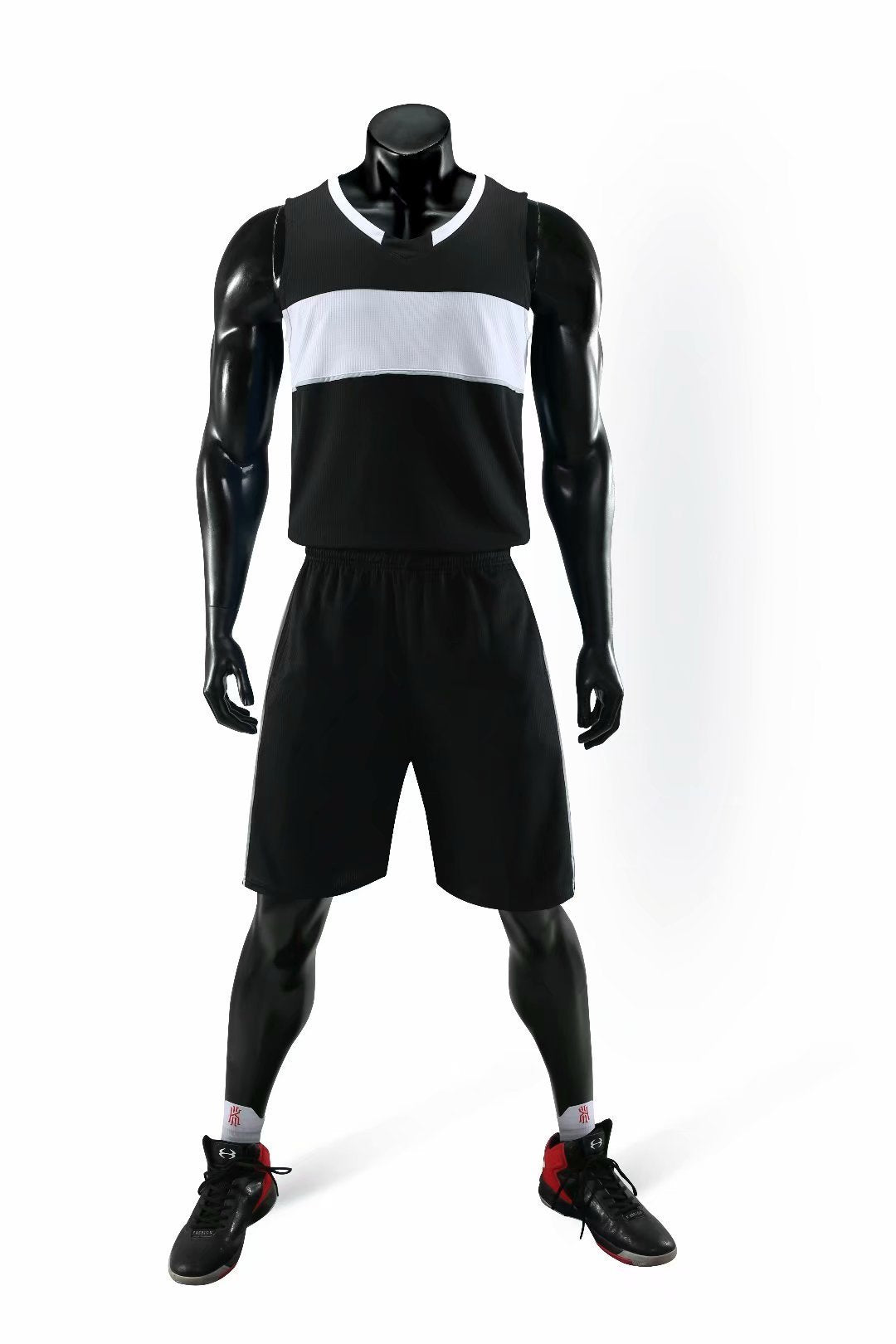 Equalizer Black NS Customizable Basketball Jersey With Optional Shorts