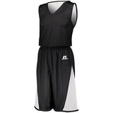 Undivided Single Ply Reversible Shorts Black/white Adult Basketball Jersey &