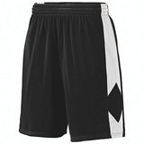 Youth Block Out Shorts Black/white Basketball Single Jersey &
