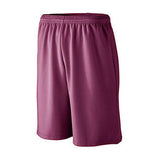 Longer Length Wicking Mesh Athletic Shorts Maroon Adult Basketball Single Jersey &