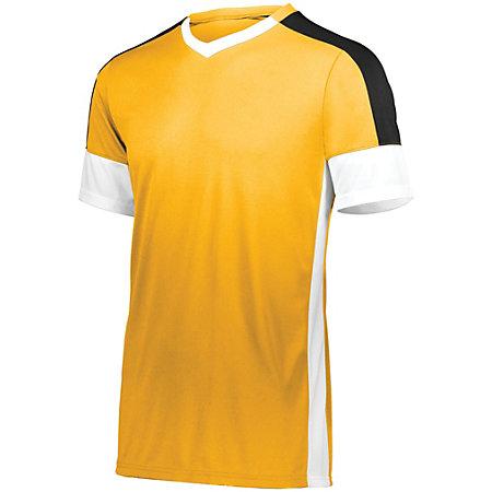 Youth Wembley Soccer Jersey Athletic Gold/white/black Single & Shorts