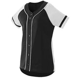 Girls Winner Jersey Black/white Softball