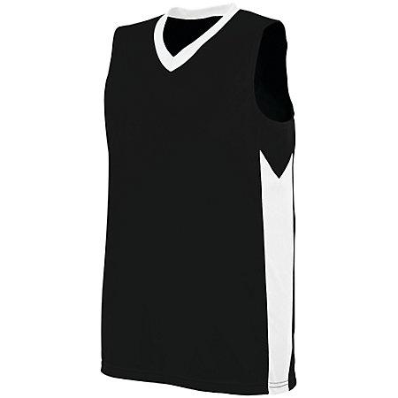 Ladies Block Out Jersey Black/white Basketball Single & Shorts