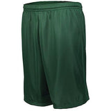 Longer Length Tricot Mesh Shorts Dark Green Adult Basketball Single Jersey &