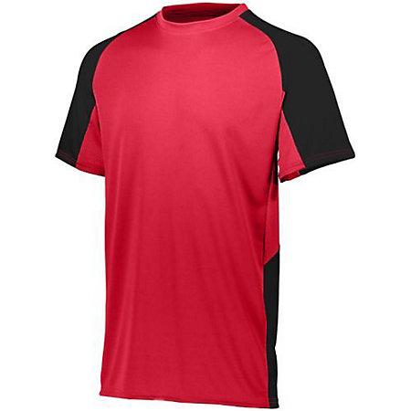 Camiseta de fútbol juvenil Cutter Jersey rojo / negro Single Soccer & Shorts