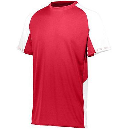 Camiseta de fútbol juvenil Cutter Jersey rojo / blanco Single Soccer & Shorts