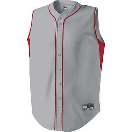 Fierce Jersey Blue Grey/scarlet Adult Baseball