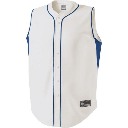 Youth Fierce Jersey White/royal Baseball