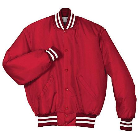 Heritage Jacket Scarlet/white Adult Baseball