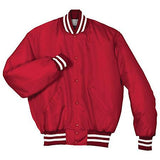 Heritage Jacket Scarlet/white Adult Baseball