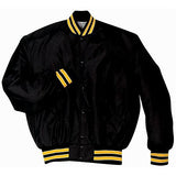 Heritage Jacket Black/light Gold/white Adult Baseball