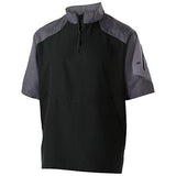Raider Short Sleeve Pullover Carbon Print/black Adult Baseball