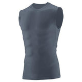 Youth Hyperform Sleeveless Compression Shirt Graphite Football