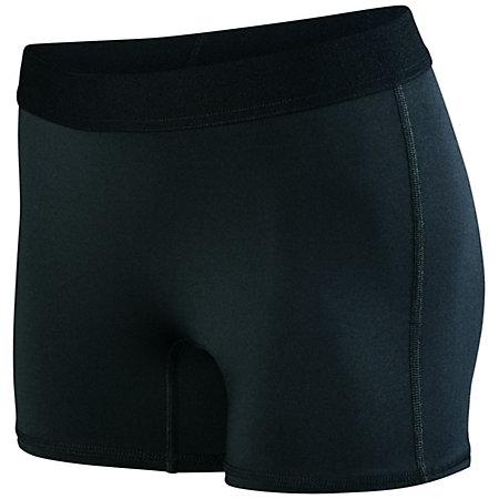 Ladies Hyperform Fitted Shorts Black Adult Volleyball