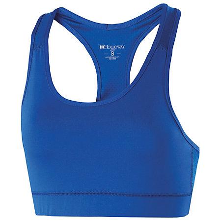 Ladies Vent Bra Royal Basketball Single Jersey & Shorts