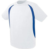 Camiseta de fútbol Liberty para jóvenes blanco / real individual y pantalones cortos