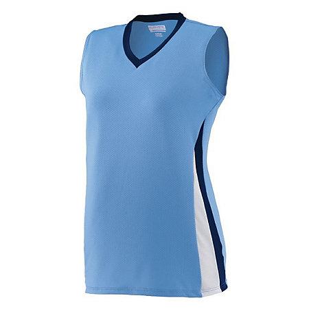 Ladies Tornado Jersey Columbia Blue/navy/white Softball
