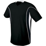 Camiseta de fútbol Helix para jóvenes Negro / negro / blanco Single & Shorts