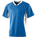 Youth Wicking Soccer Jersey Royal/white Single & Shorts