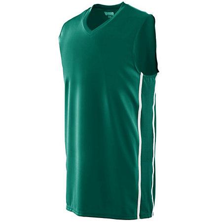 Winning Streak Game Jersey Dark Green/white Adult Basketball Single & Shorts