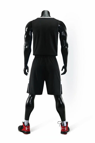 Equalizer Black NS Customizable Basketball Jersey With Optional Shorts