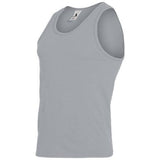 Poly/cotton Athletic Tank Athletic Heather Adult Basketball Single Jersey & Shorts