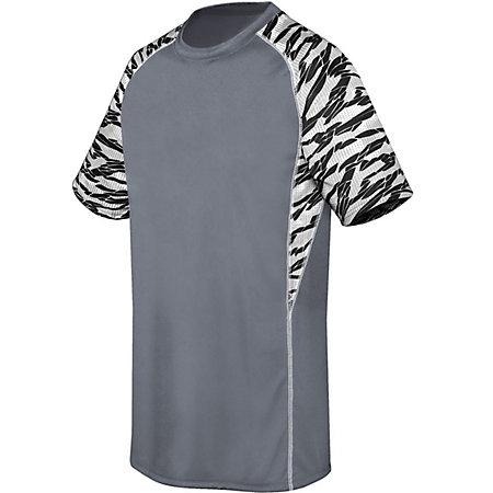 Youth Evolution Printed Shorts Sleeve Jersey Graphite/fragment Print/white Single Soccer &