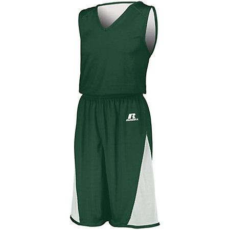 Undivided Single Ply Reversible Shorts Burnt Orange/white Adult Basketball Jersey &