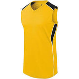 Ladies Dynamite Jersey Athletic Gold/black/white Softball