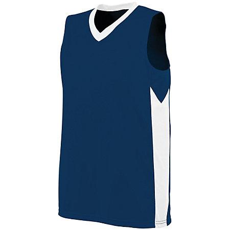 Ladies Block Out Jersey Navy/white Softball