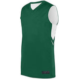 Alley-Oop Reversible Jersey Dark Green/white Adult Basketball Single & Shorts