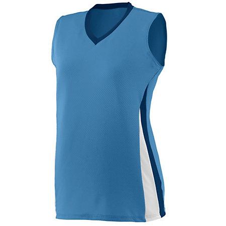 Girls Tornado Jersey Columbia Blue/navy/white Softball