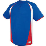 Youth Ace Two-Button Jersey Royal/white/scarlet Baseball