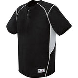 Bandit Jersey de dos botones Negro / plateado Gris / blanco Béisbol adulto