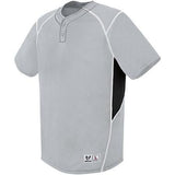 Bandit Two-Button Jersey Silver Grey/black/white Adult Baseball