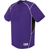 Bandit Two-Button Jersey Purple / black / white Béisbol para adultos