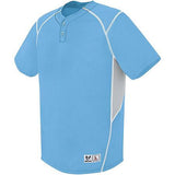 Bandido Jersey de dos botones Columbia Azul / plateado Gris / blanco Béisbol adulto