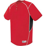 Bandit Two-Button Jersey Scarlet / black / white Béisbol para adultos